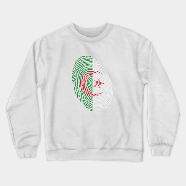 Algeria Fingerprint Crewneck Sweatshirt by KindlyHarlot